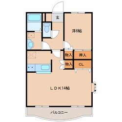 イストワール岩渕Ⅴの物件間取画像